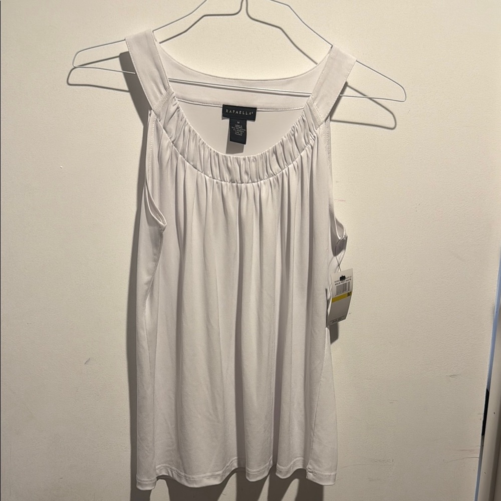 Rafaella Ruched Sleeveless Tank Top